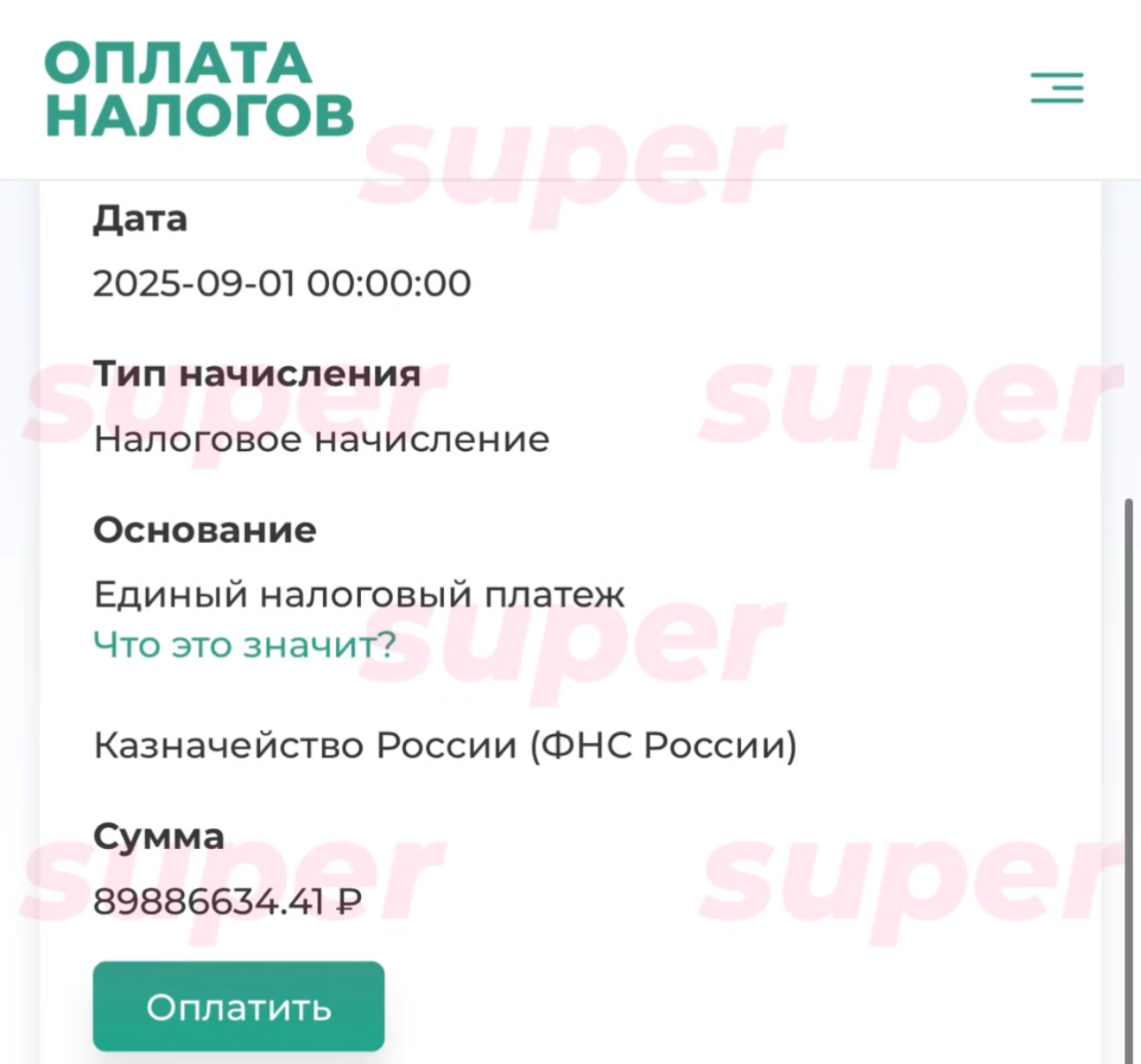 Скриншот: gosnalogi.ru