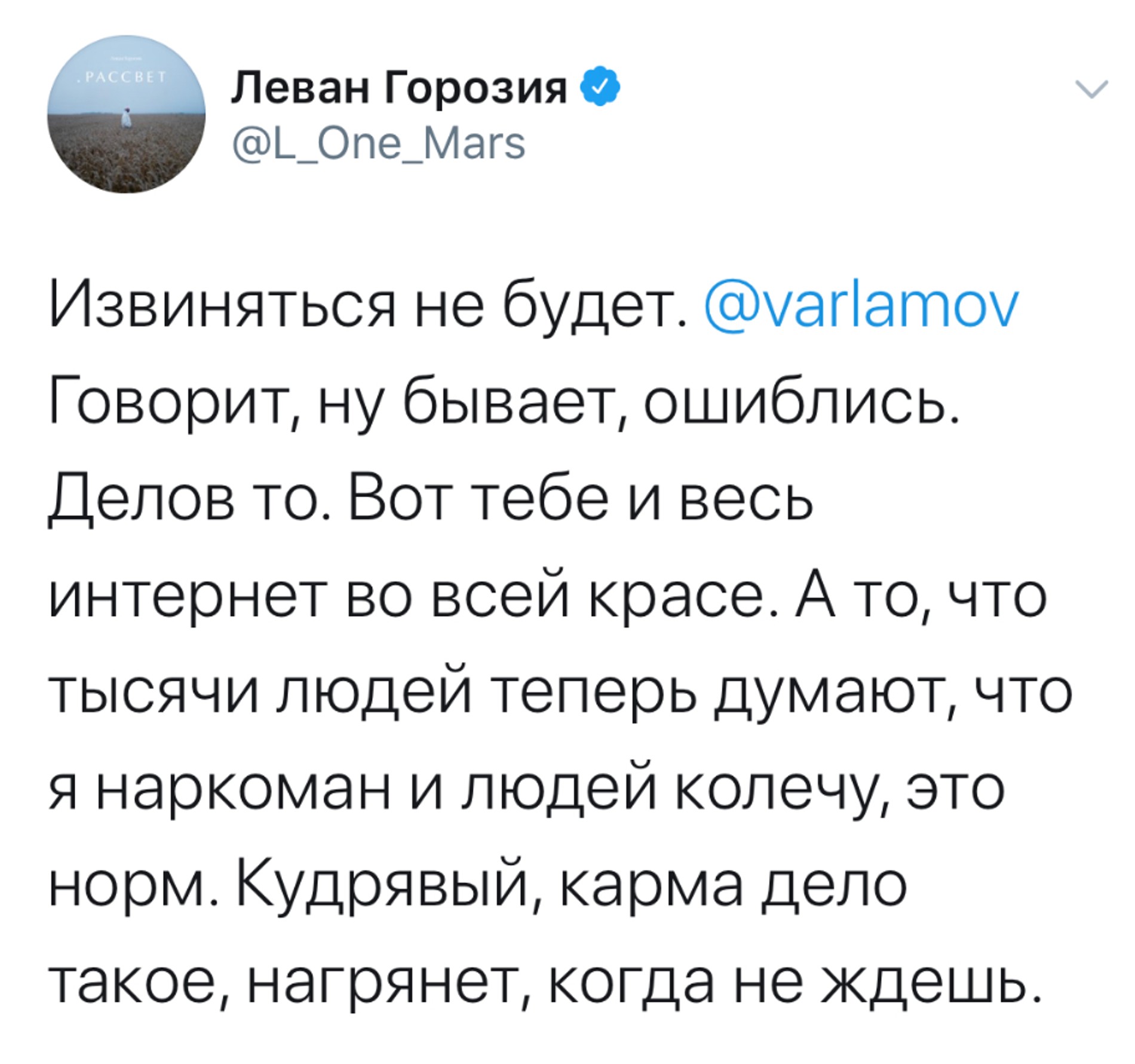 Фото: Твиттер Левана Горозии