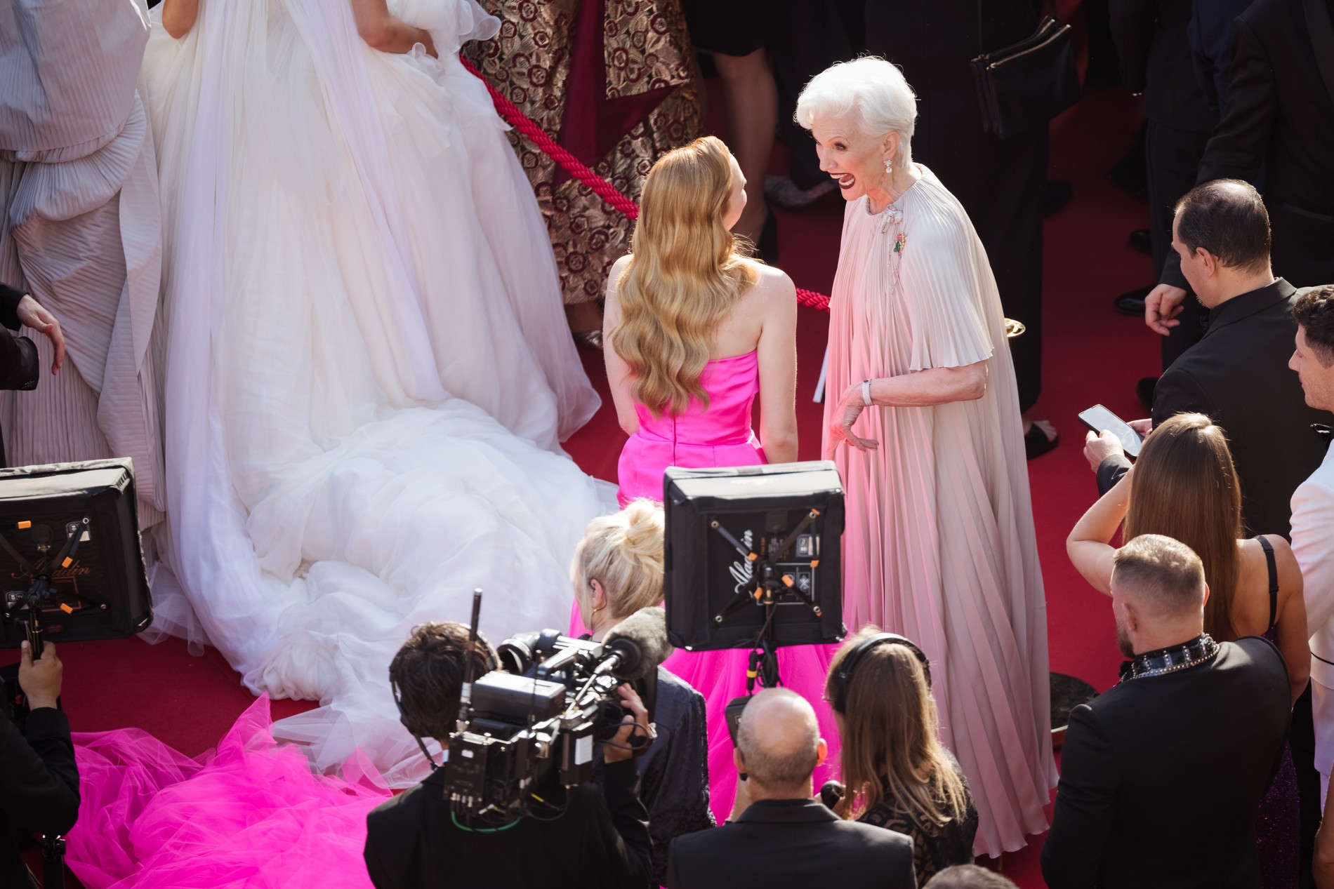 Мэй Маск и Наташа Бассетт на премьере фильма «Элвис»
Фото: Getty Images