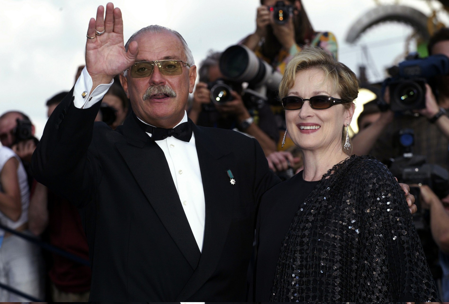 Никита Михалков и Мэрил Стрип на ММКФ, 2004