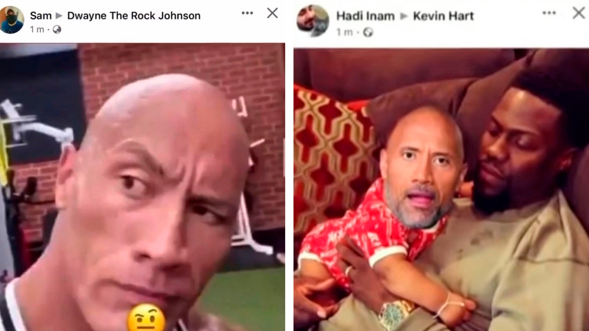 Источник: Фейсбук* Дуэйна Джонсона и Кевина Харта