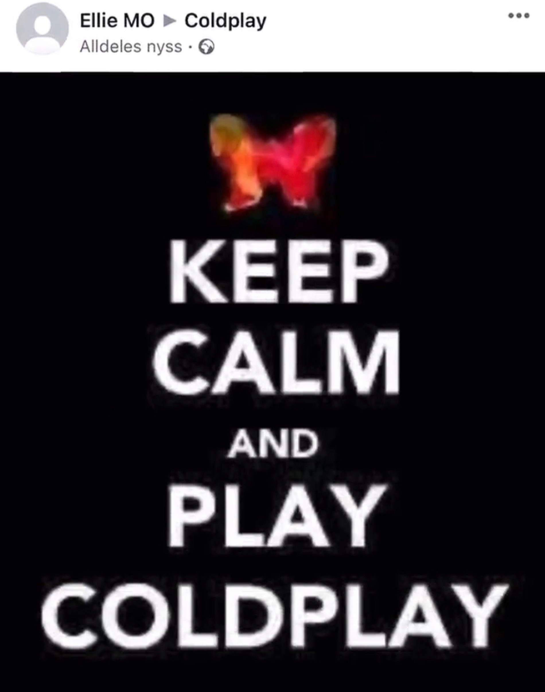 Источник: Coldplay, Фейсбук*