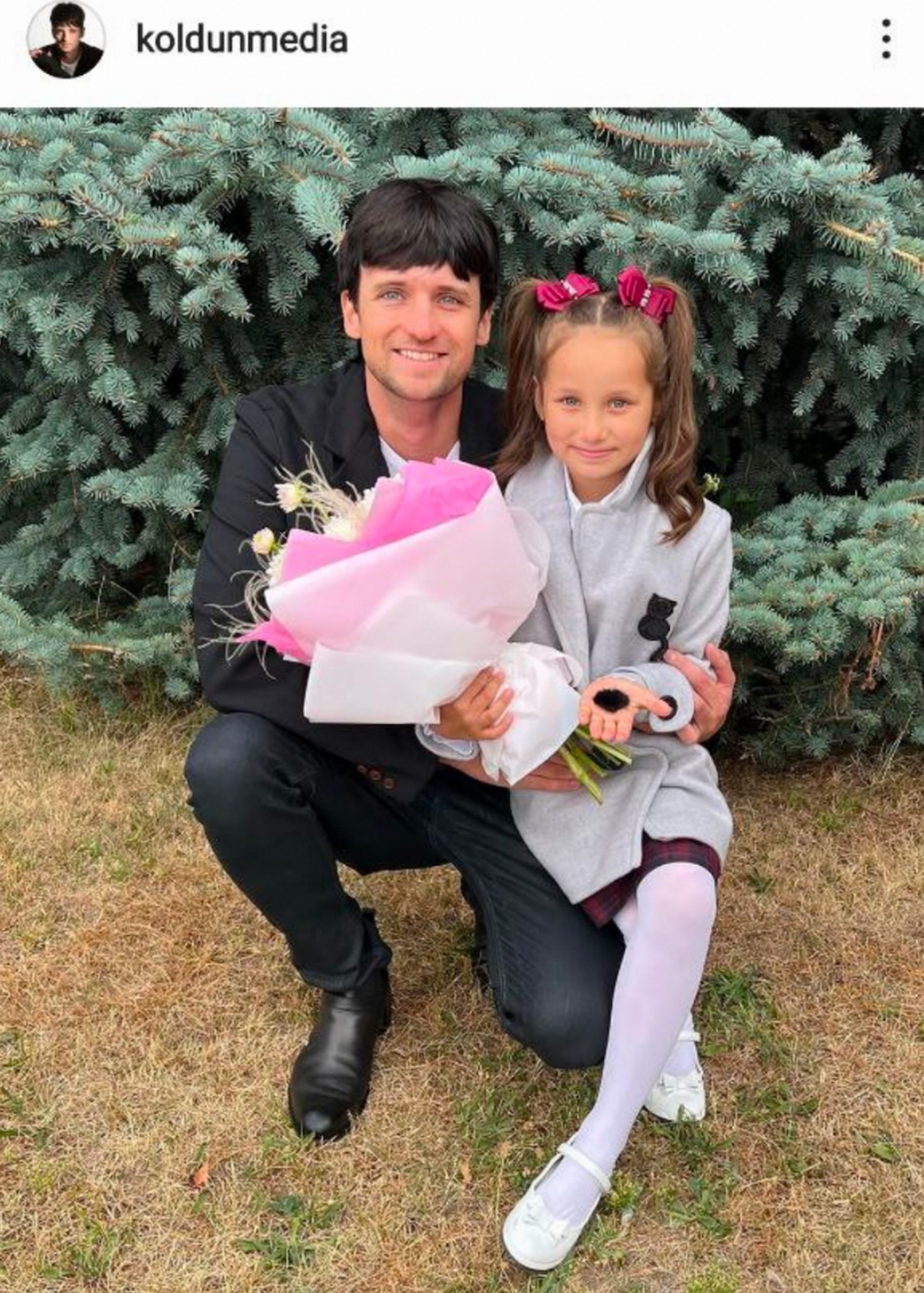 Дмитрий Колдун с дочерью