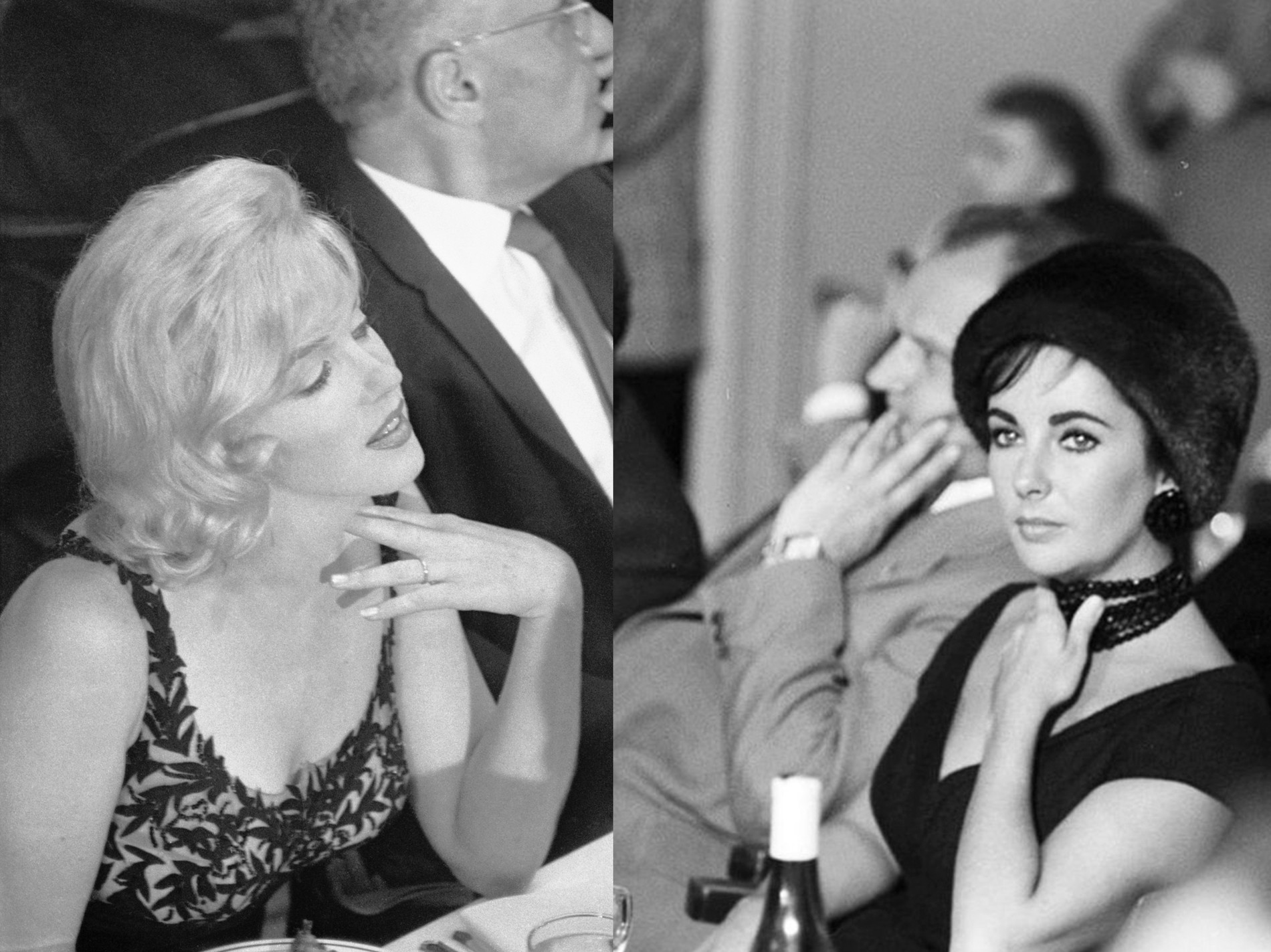 Мэрилин Монро и Элизабет Тейлор