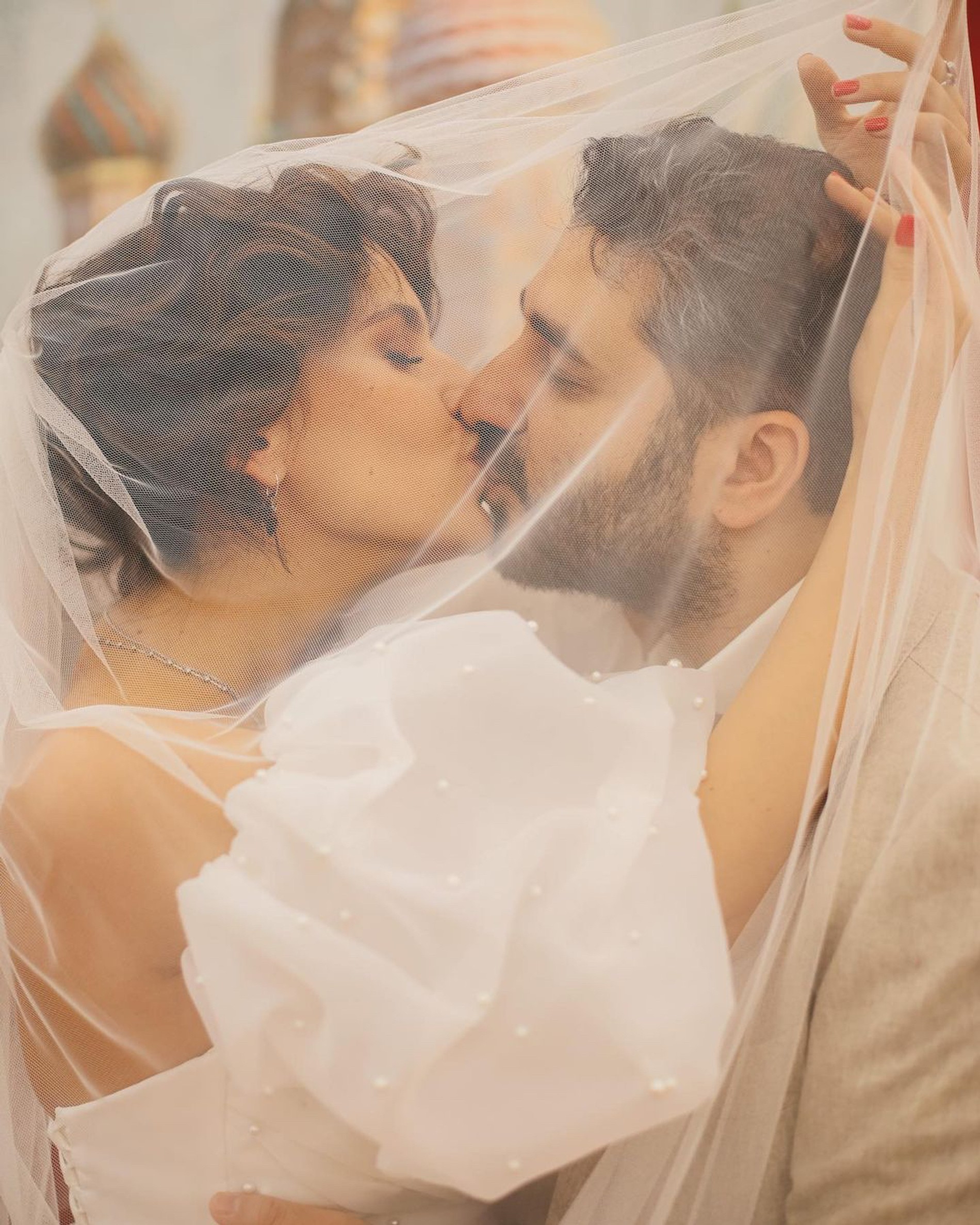 Поцелуй молодоженов
Фото: Инстаграм (запрещен в РФ)