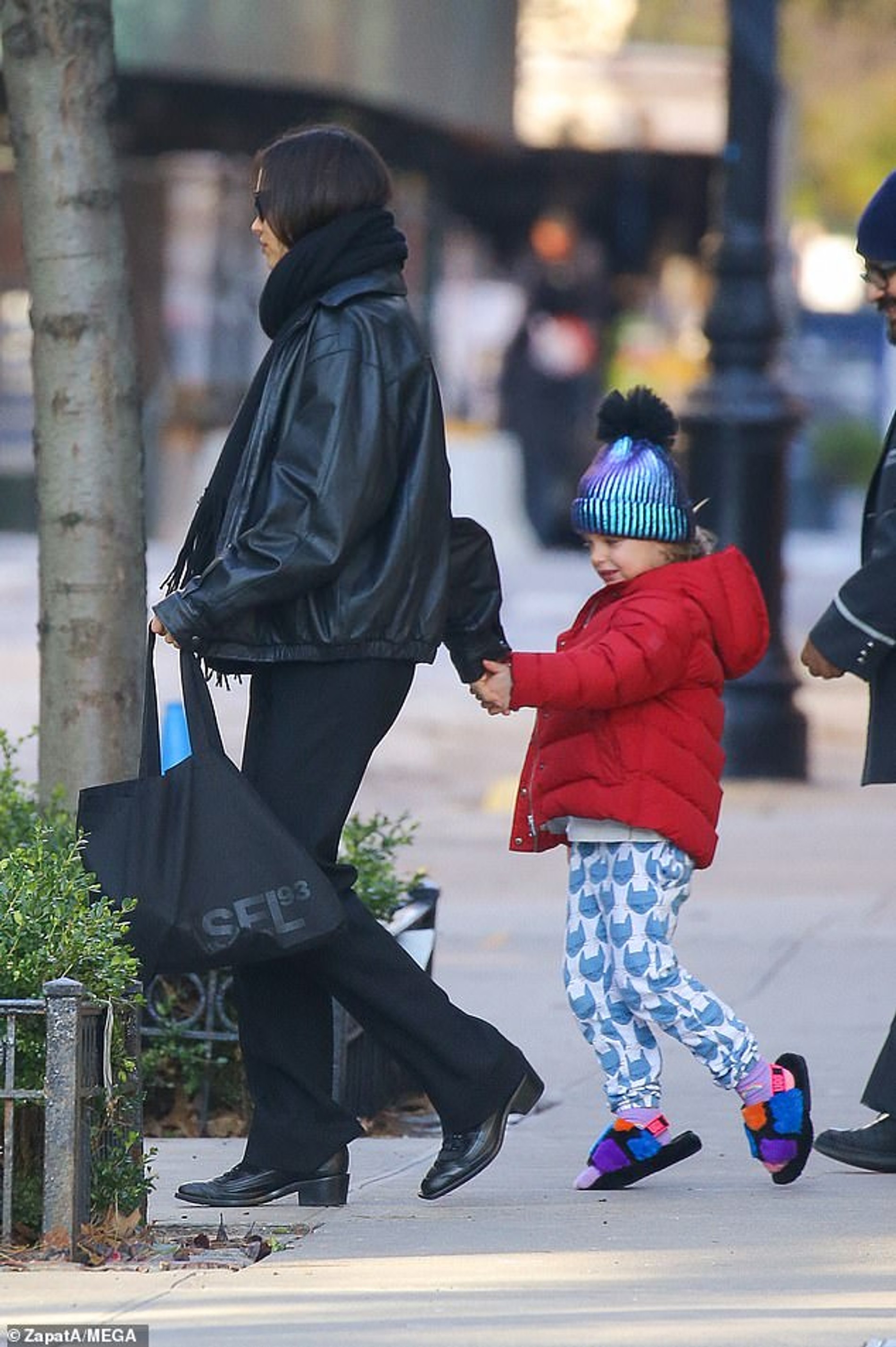 Ирина Шейк с дочерь Леей в Нью-Йорке
Фото: Daily Mail