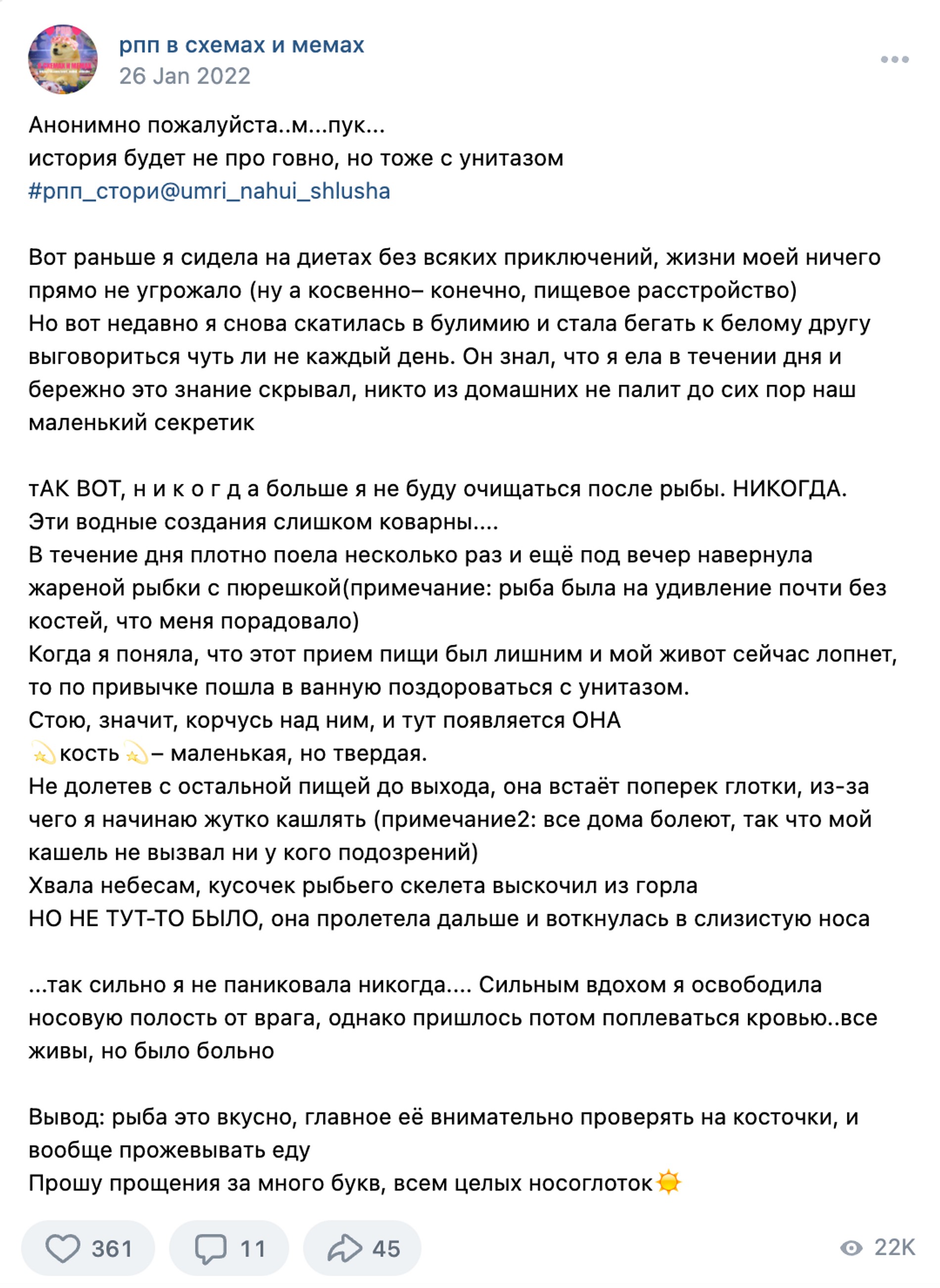 Пост в сообществе «РПП в схемах и мемах». Источник: соцсети