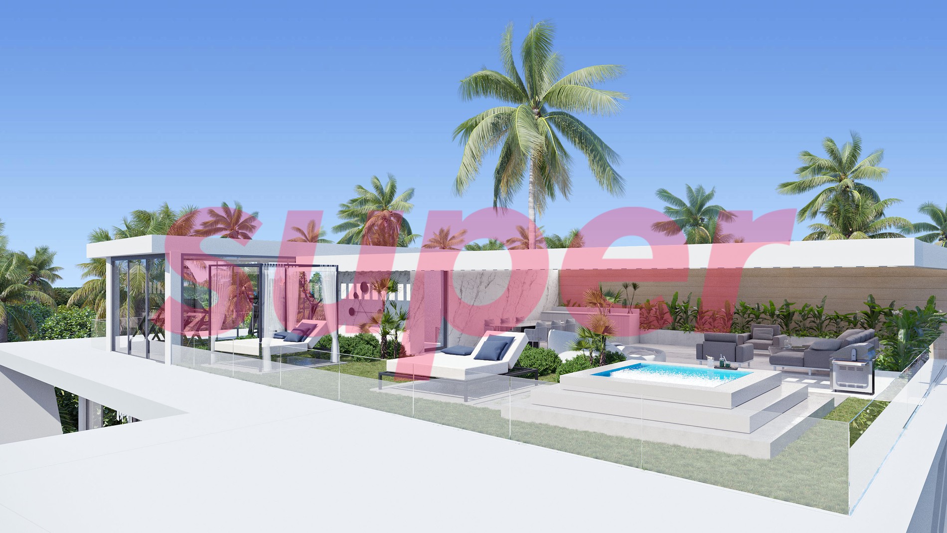 Лаунж-зона на крыше
Фото: Super