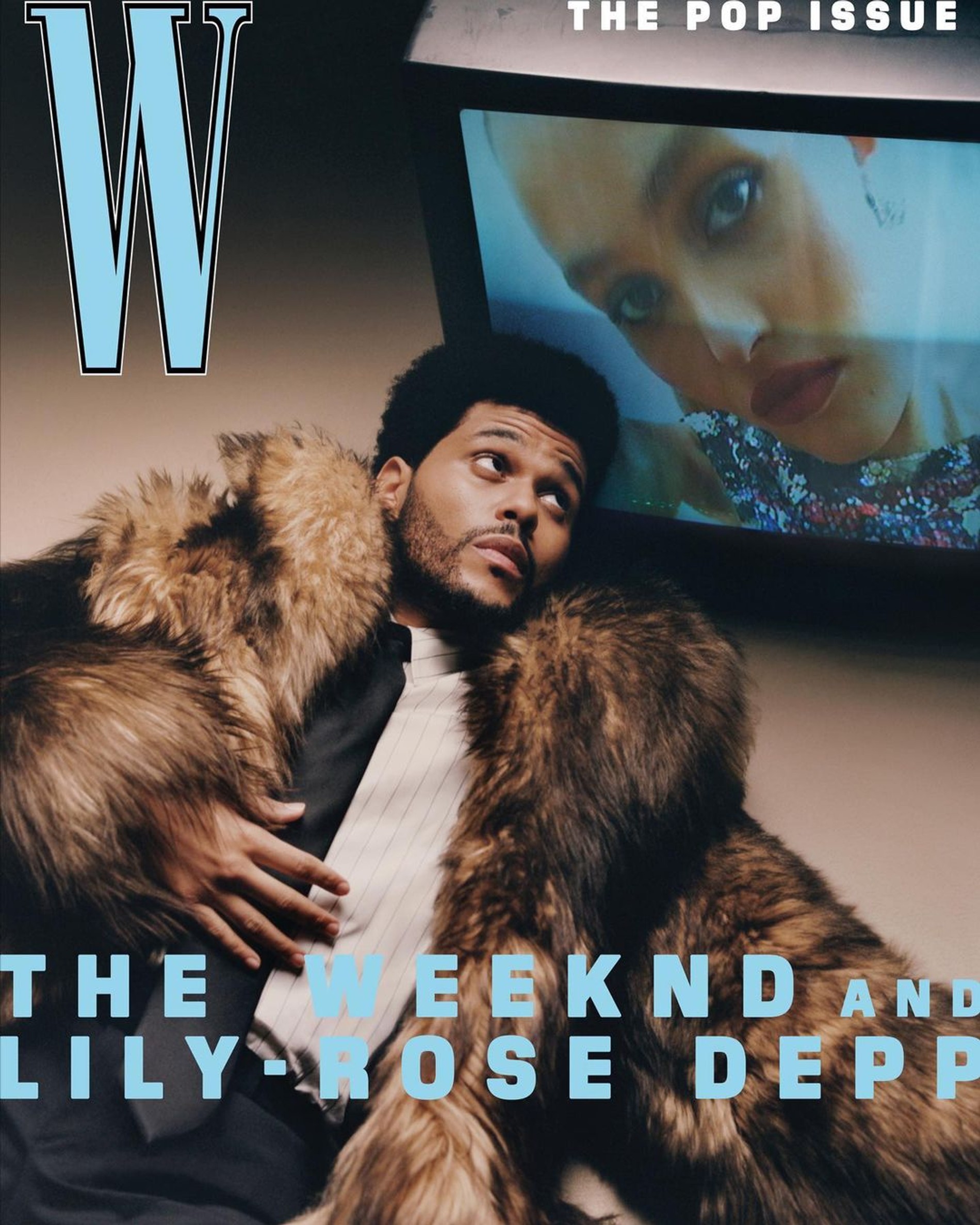 Абель Тесфайе и Лили-Роуз Депп на обложке W Magazine
Фото: Tyler Mitchell