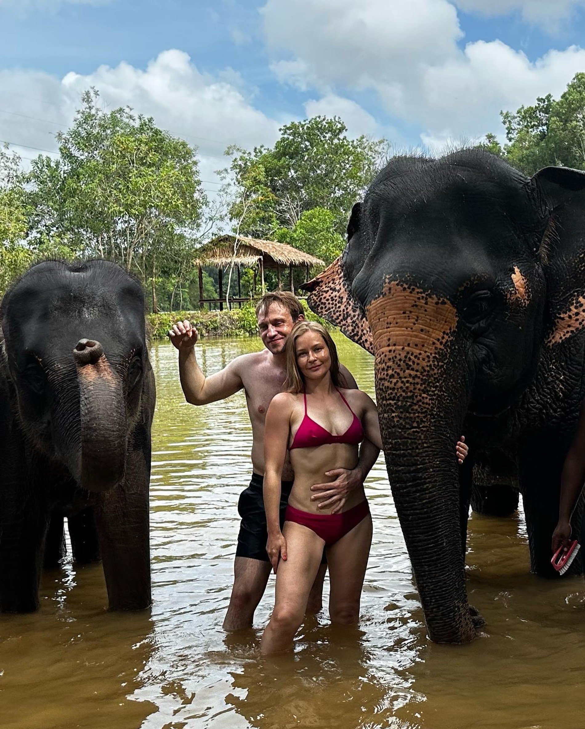 Михаил Тройник и Юлия Пересильд. Фото: Инстаграм (запрещен в РФ) @juliaperesild