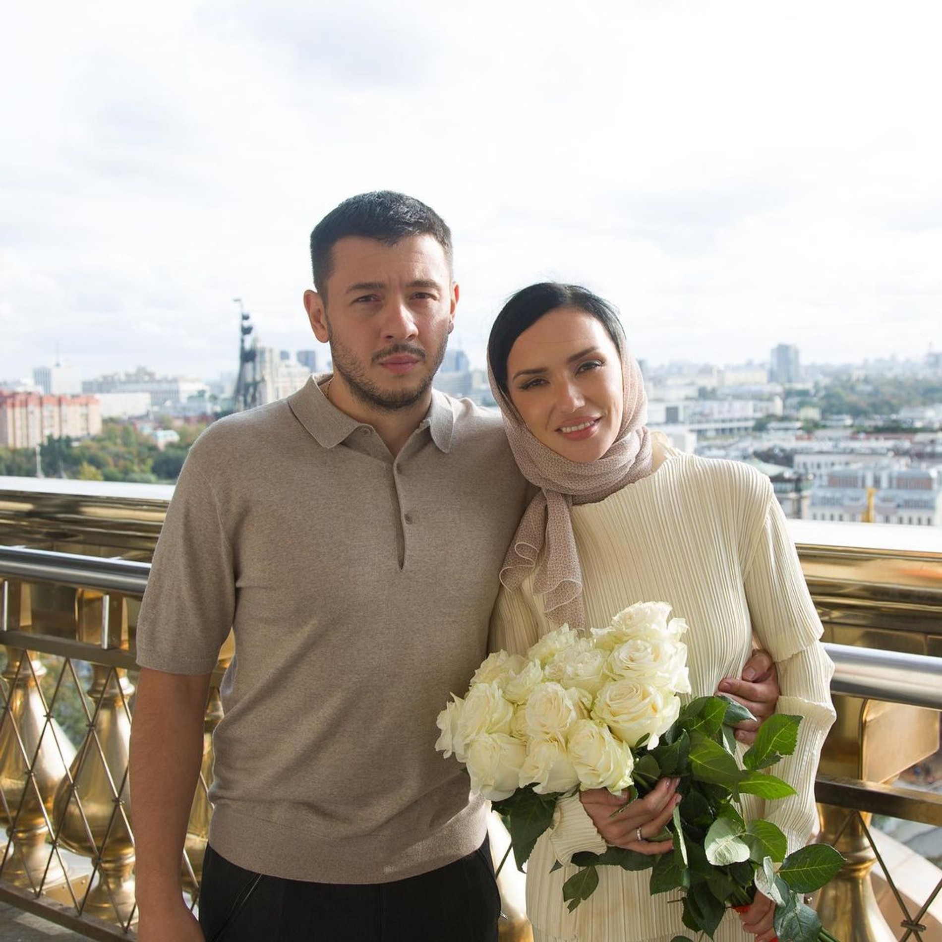 Ольга Серябкина с мужем Георгием Начкебия. Фото: Инстаграм* @seryabkina