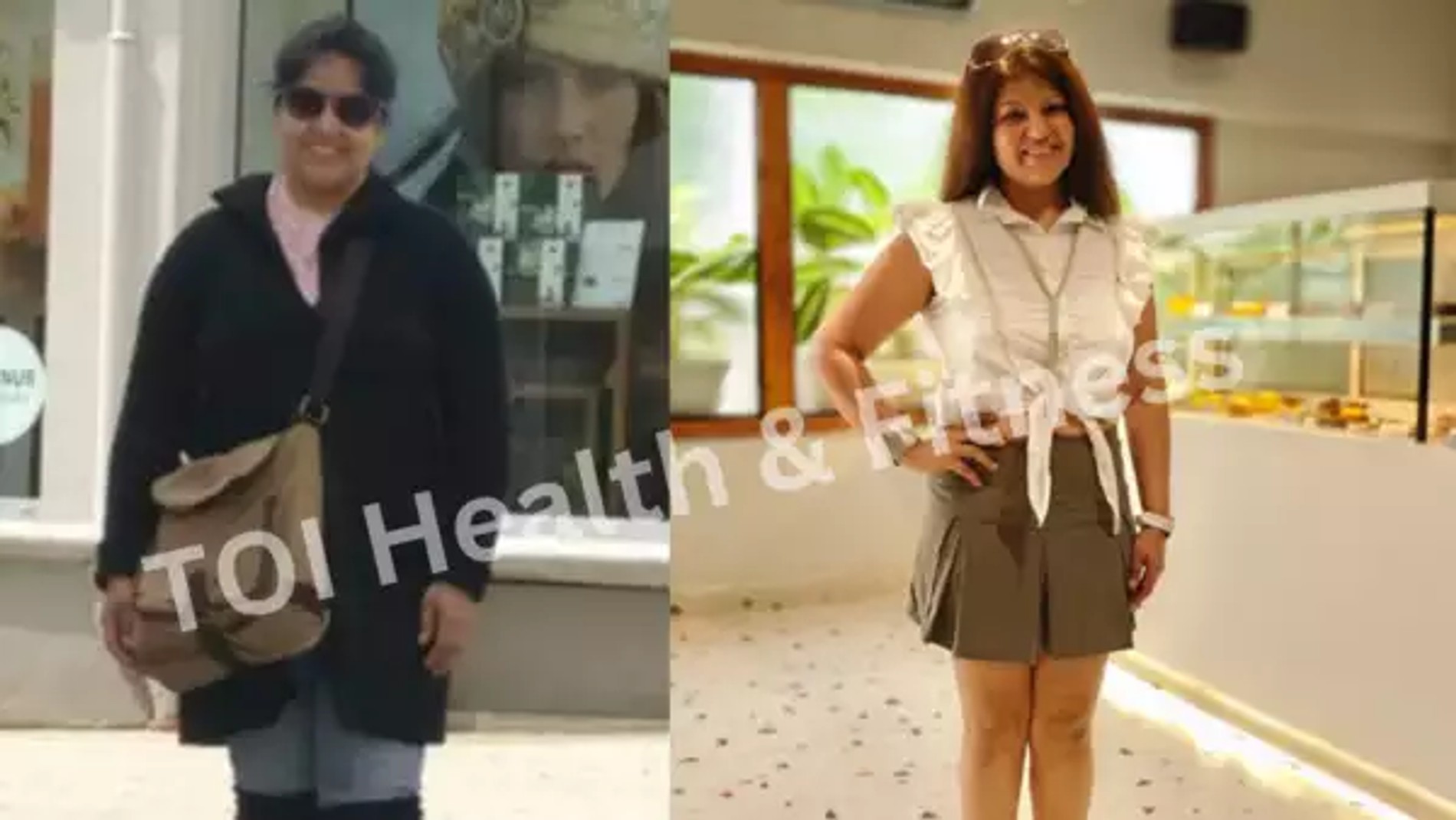 Вайшали Дханда до и после похудения. Фото: The Times of India