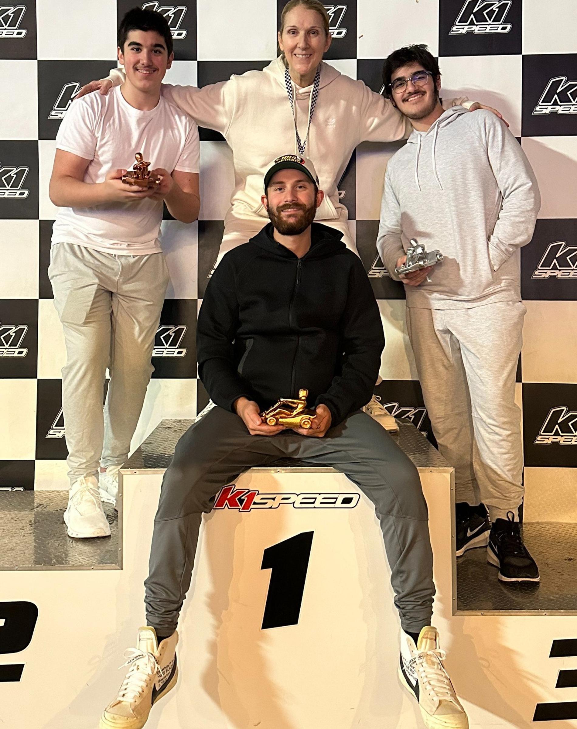 Селин Дион с сыновьями. Фото: Инстаграм* @celinedion