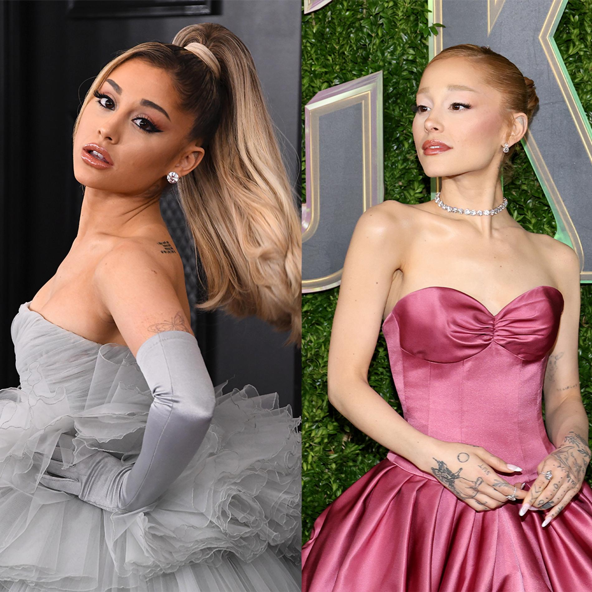 Ариана Гранде в 2020 и 2024 годах. Фото: Getty Images