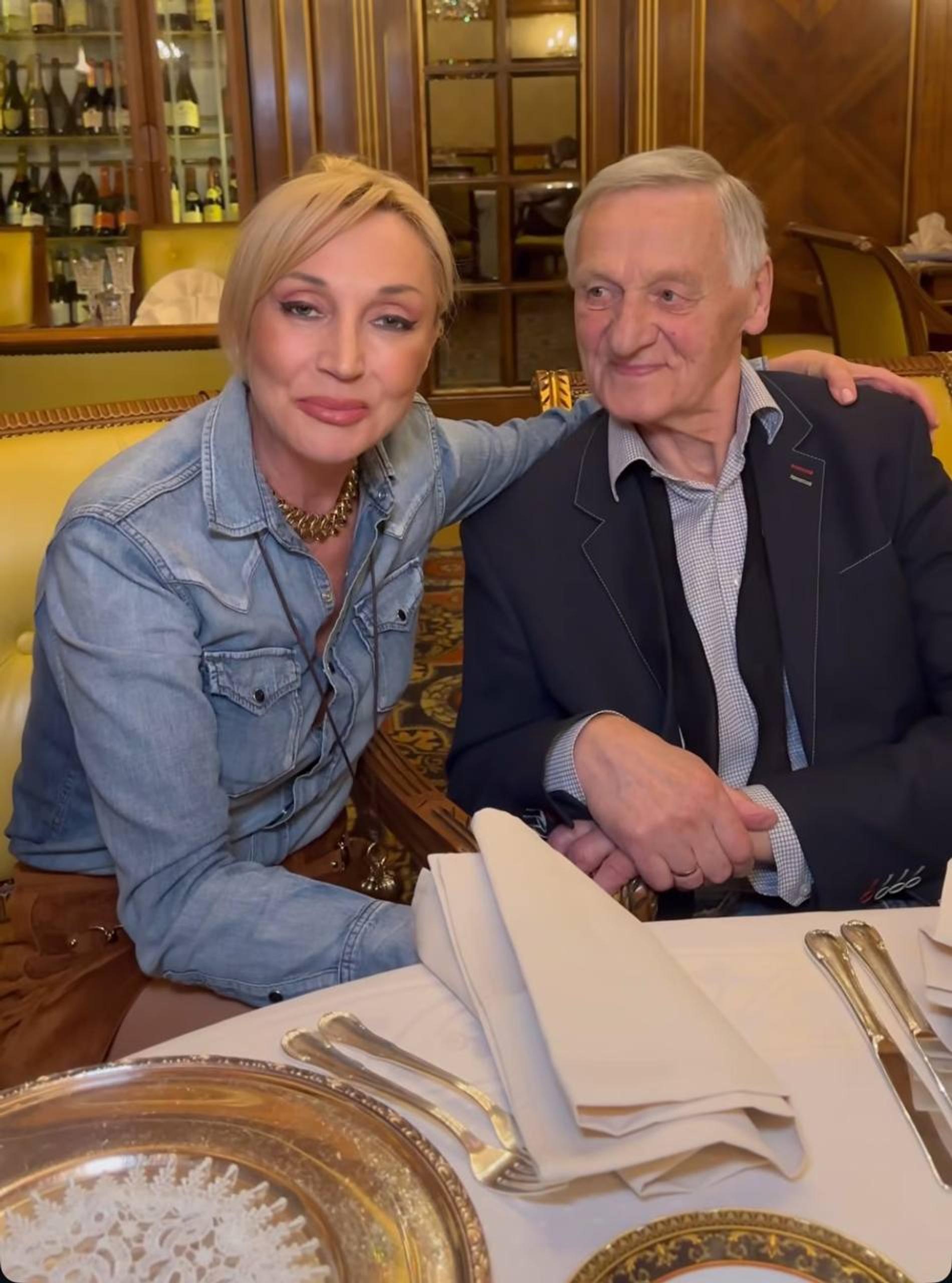 Кристина Орбакайте с отцом. Фото: Инстаграм (запрещён в РФ) @orbakaite_k