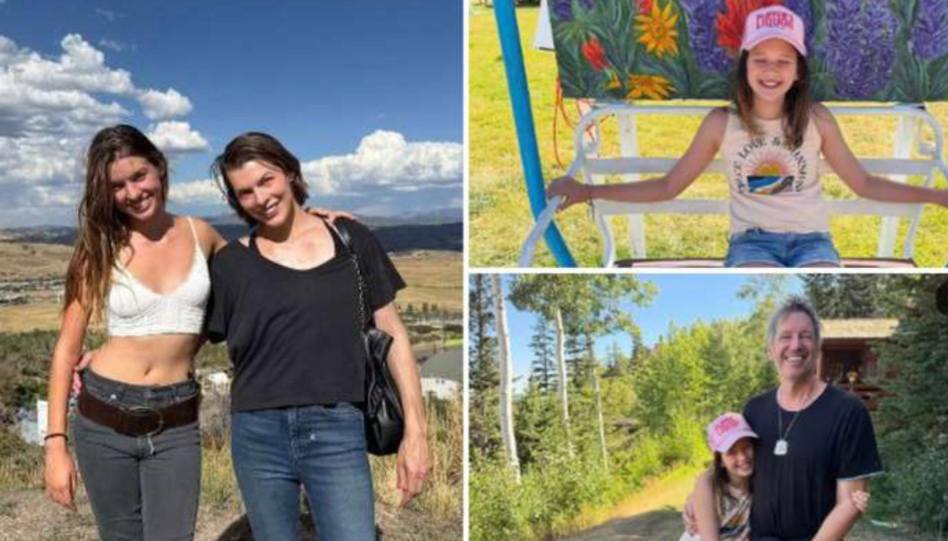 Мила Йовович с дочерьми. Инстаграм (запрещён в РФ) @millajovovich