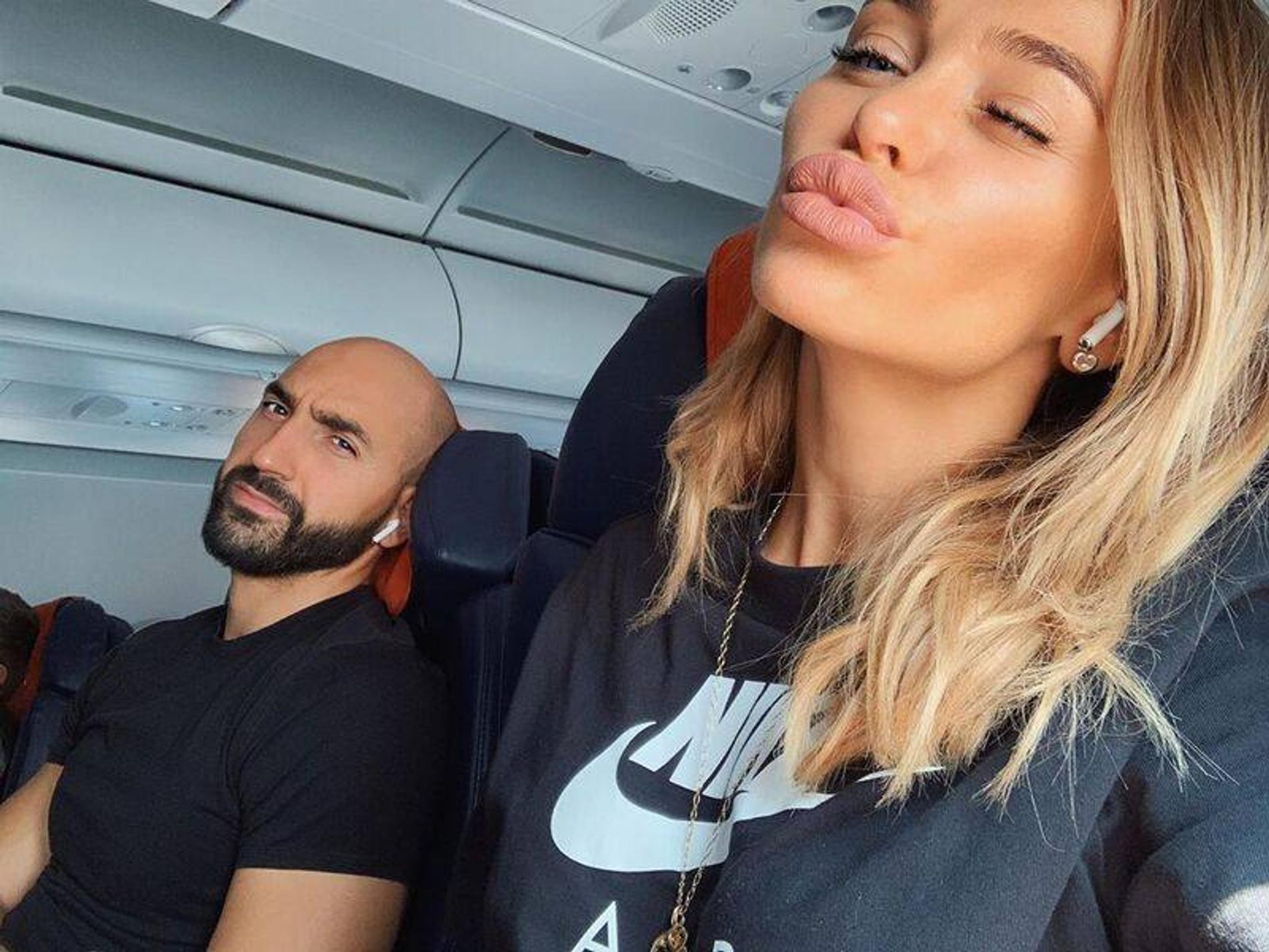 Анна Хилькевич с мужем. Фото: ТГ-канал khilkevich_anna