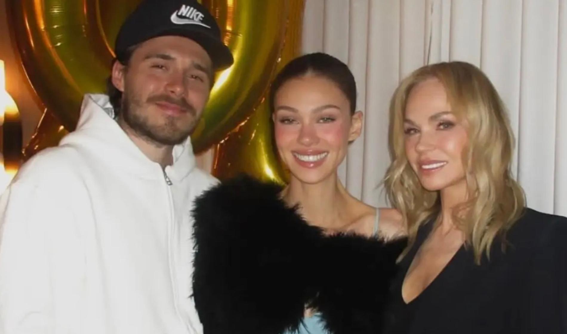 Бруклин Бекхэм, Никола Пельтц и Клаудия Хеффнер Пельц. Фото: Соцсети Бруклина Бекхэма